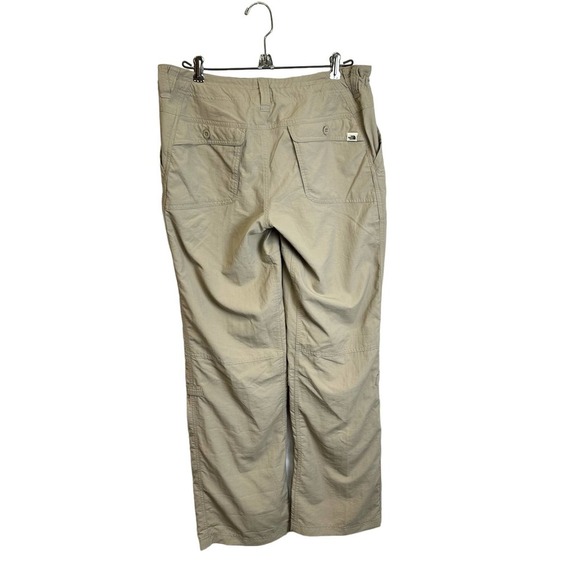 The North‎ Face Hiking Long Pants Women’s 8 (32x32) Khaki Nylon Camping Pull on - Picture 3 of 9